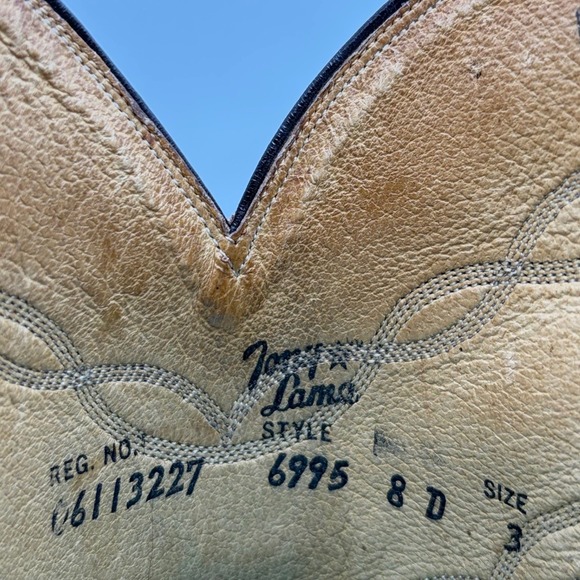 VTG Tony Lama 6995 Womens Sz 8D Brown Suede Roughout Western Cowboy Boots USA - Picture 12 of 15